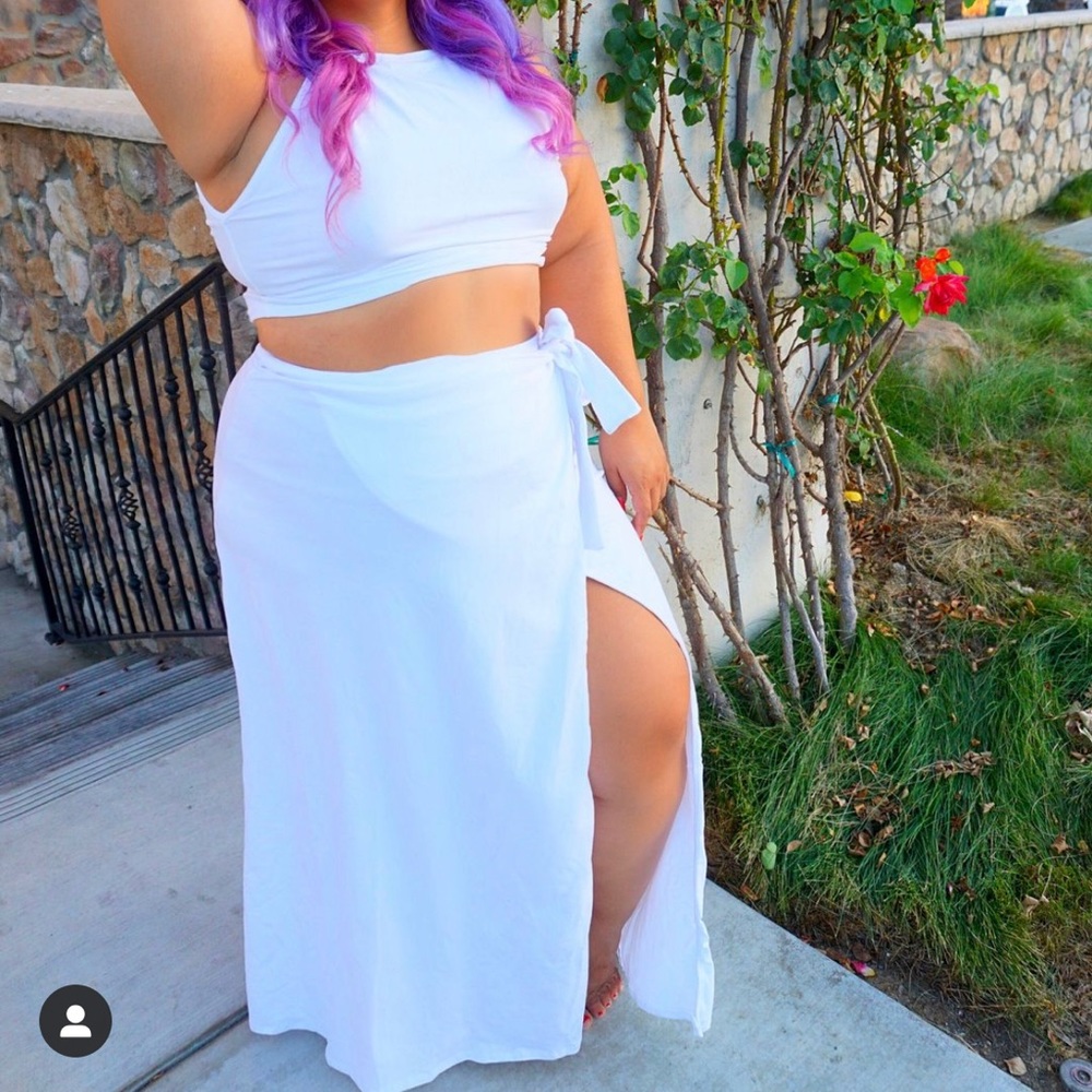 White skirt